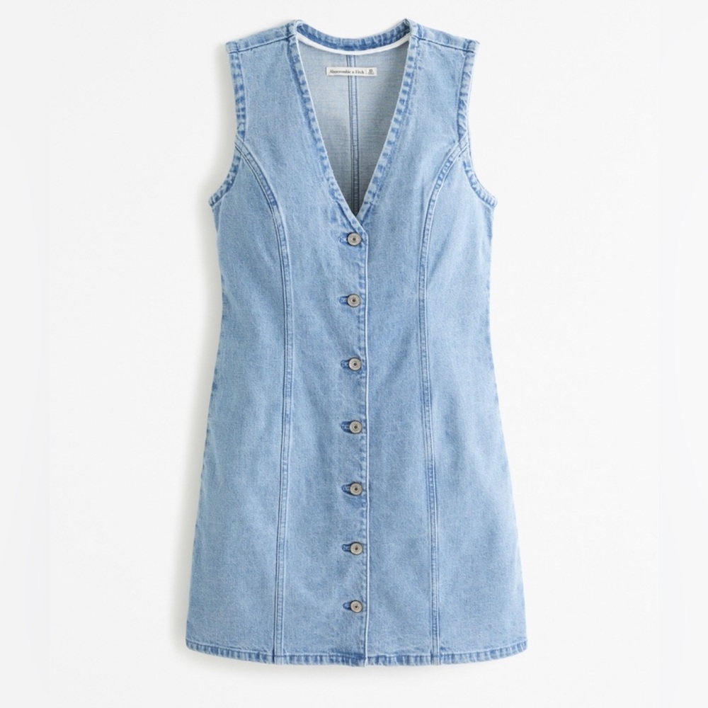 Abercrombie & Fitch Mara Denim Vest Mini Dress
